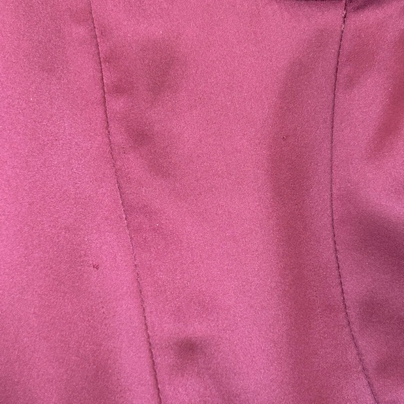 House of CB Satin Burgundy Dress - Picture 5 of 7